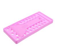 TIDTALEO Juego de Bandeja para Rellenar Bálsamo Labial 5g Pp Espátula y Placa de Tubos, Color Púrpura, Kit Reutilizable para Fabricación Casera de Lápiz Labial y Bálsamos Naturales
