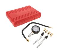 TIDTALEO Kit de Comprobador de Compresión para Motores Automotrices y Motocicletas Aleación de Aluminio y Goma, Durabilidad Mejorada y Funciones Multifuncionales para Mecánicos