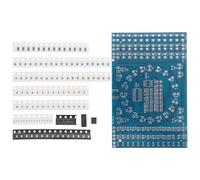 TIDTALEO Kit de Práctica de Soldadura Electrónica y 274 Uniones Placa Pcb Azul, 125 Componentes para Entrenamiento de Técnicas y Fiabilidad en Soldadura