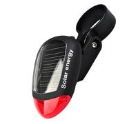 TIDTALEO Luz Trasera de Bicicleta Luz Brillante LED Energía Solar Fácil de Instalar, Color Negro para Conducción en Carretera