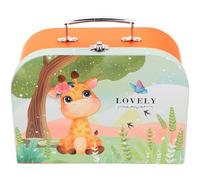 TIDTALEO Maleta Pequeña de Cartón Asa, Caja Organizadora Portátil Multiusos, Caja de Almacenamiento Ligera para Oficina, Escuela y Viajes, Adecuado para Guardar Juguetes y Material