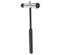 TIDTALEO Martillo Neurológico de Diagnóstico Doble Cabeza Plástico Negro Herramienta Portátil para Pruebas de Reflejos y Exploraciones Clínicas Precisas