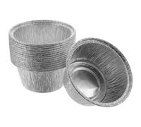 TIDTALEO Molde para Muffins de Aluminio Desechable, Taza de Postre para Hornear 100 Pcs, Tamaño Compacto, Conductividad Térmica Rápida, Adecuado para Fiestas y Repostería en Hogar y Cocina