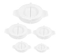 TIDTALEO Moldes Manuales de Plástico Pp para Hacer Dumplings Juego de 5 Lavables y Fáciles de Limpiar, Adecuado para Reuniones Familiares y Fiestas