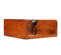 TIDTALEO Organizador de Servilletas de Madera y Metal Soporte Decorativo para Pañuelos Almacenaje de para Hogar y Restaurantes Fácil