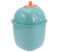 TIDTALEO Papelera Pequeña de Escritorio Tapa Bote de Basura Plegable de Plástico para Oficina y Hogar Diseño Moderno para Dormitorio Cesto de Basura Compacto y Práctico