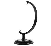 TIDTALEO Pedestal de Globo de Escritorio Negro de Plástico Base Giratoria y Diseño Estable para Hogar y Aula, Fácil de Reemplazo para Globo Terráqueo