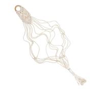 TIDTALEO Percha para Ukelele Tejida a Mano en Macramé de Algodón y Lino, Soporte Estable para Almacenamiento de Instrumentos Musicales en Casa y Jardín