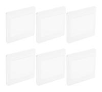 TIDTALEO Placa de pared para pasar cables cubierta de caja de conexiones para cable 6 piezas blanco PC 60mm para hogares con diseño multifuncional resistente a humedad
