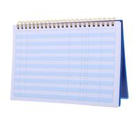 TIDTALEO Planificador De Registro Grande Financiero Y Transacción De Débito Azul Libreta De Cheques Libro Mayor Espiral Personal Monitoreo De Transacciones Tarjeta Contabilidad