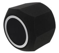 TIDTALEO Protector de Micrófono Cubierta de Esponja Acústica Octagonal Negra, Funda Absorbente de Sonido para Micrófonos, Accesorio Ligero y Práctico para Transmisión y Grabación en