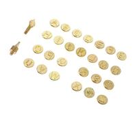 TIDTALEO Puntas para Quemar Letras y Pirograbado Cabezales de Cobre para Bricolaje en Madera, Kit de 28 Piezas para Grabado y en Manualidades