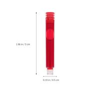 TIDTALEO Recargas para Pluma Estilográfica 100 Unidades Tamaño Estándar 3.4 Cm Tinta Roja Cartuchos de Repuesto para Estudiantes Uso Escolar y Oficina