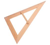 TIDTALEO Regla Didáctica de Madera Dorada para Maestros y Estudiantes Mango Conveniente, Instrumento Grande para Dibujo y Actividades Educativas