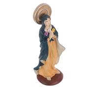 TIDTALEO Resina Santa María Estatua Miniatura Figura de Nuestra Señora de Gracia para Decoración Católica de Escritorio Hogar Iglesia Adorno Navideño