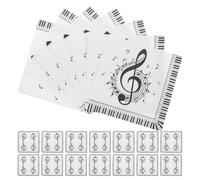 TIDTALEO Servilletas Desechables Cuadradas Notas Musicales 40 Piezas Papel Resistente para Fiestas y Decoraciones Servilletas de Papel para Cumpleaños y Eventos Musicales