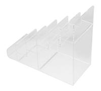 TIDTALEO Soporte Exhibición Acrílico Multi-Capas para Carteras y Joyería Estantes Estables y Diseño Trapezoidal para Almacenamiento y Exhibición Hogar