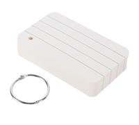 TIDTALEO Tarjetas de Memoria en Blanco para Estudiar 50 Unidades Tamaño Pequeño Papel Blanco Liso Línea para Notas y Vocabulario Uso Escolar y Proyectos Creativos