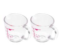 TIDTALEO Taza Medidora de 15ml Fácil de Sostener y Resistente para Cocina y Hotel, Juego de 2 Piezas de Material As con Escala Precisa