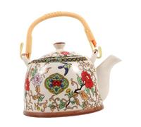 TIDTALEO Tetera Cerámica Vintage con Floral Hervidor de Retro para Uso Casa y Oficina Utensilio y Práctico para Ocasión