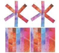 TIDTALEO Tiras Sensoriales Adhesivas 24 Unidades 10x2.5 Cm Textura Rugosa Multicolor para Aliviar Estrés y Ansiedad, Herramienta Sensorial para Adultos, Uso en Oficina y Educación