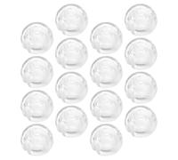 TIDTALEO Topes de Pom Compactas y Fiables Cadena de Cuentas de Persianas Transparentes para 24 Piezas para Fijar Cortinas en Baño y