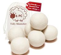 Tidy Monster All Natural Organic Wool Dryer Balls - Bolas reutilizables (talla XL)