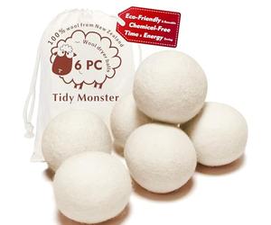 Tidy Monster All Natural Organic Wool Dryer Balls - Bolas reutilizables (talla XL)