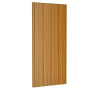 Tidyard 36X Paneles de Tejado Lámina Techo Garaje Techo Cobertizo Garaje Exterior, Madera Clara 100x45 cm,Acero galvanizado,Cubiertas Caseta Metálica Corrugado Acanalado Metálico Cobertizo