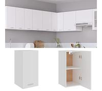 Tidyard Armario Colgante de Cocina Mueble de Cocina Armario Mobiliario Duradero Mesa Trabajo Almacenamiento Cuencos Platos Ollas Alacena Madera contrachapada Blanco 29,5x31x60 cm