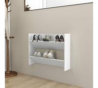 Tidyard Armarios zapateros de Pared,Mueble Recibidor Poco Fondo,Zapatero Estrecho, Mueble Recibidor Zapatero, Zapateros Modernos, Mueble Zapatero Blanco 80x18x60 cm