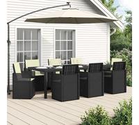 Tidyard Conjunto de Comedor de Jardín Plegable, Resistente a la Intemperie, 8 Asientos, Antracita y Crema Modelo YFXGMZJ-3430087ES