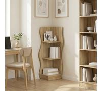 Tidyard Estante de Esquina Moderno con Estantes Versátiles Espacios Pequeños y Decoración de Salas de Estar Modelo YFXGMZJ-899938ES