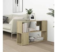 Tidyard Estantería Libros Estantería Librería con 2 Estantes Estantería Baja Estantería de Exposición Estantería para Salón Dormitorio Oficina Roble Sonoma 100x24x63 cm