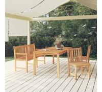 Tidyard Juego de Comedor para Jardín de Madera de Teca Maciza, Resistente al Agua, Diseño Elegante y Moderno Modelo YFXXPDGRX-3157157ES