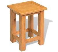 Tidyard Mesa Auxiliar de Madera Maciza de Roble 27x24x37 cm