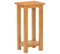 Tidyard Mesa Auxiliar de Madera Maciza de Roble 27x24x55 cm
