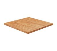 Tidyard - Mesa cuadrada (60 x 60 x 2,5 cm, madera de roble tratada, tablero de mesa de repuesto, mesa de comedor, oficina, mesa de bar, mesa de café