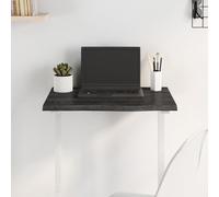 Tidyard - Mesa de escritorio (60 x 40 x 2 cm, madera de roble tratada, tablero de mesa de repuesto, mesa de comedor, oficina, mesa de bar, mesa de café y mesa de Bistrot, color gris oscuro