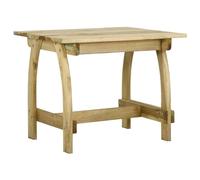 Tidyard - Mesa de jardín (110 x 74 x 75 cm, madera de pino impregnada, mesa de comedor para terraza, balcón, interior y exterior, camping