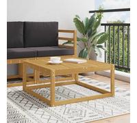 Tidyard Mesa de Jardín Moderna de Acacia, Diseño Versátil, Resistente a la Intemperie, Blanco, 1 Plaza YFXGMZJ-901529ES