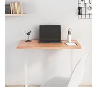 Tidyard - Mesa de mesa, color marrón claro, 80 x 60 x 2 cm, madera de roble tratada, mesa de comedor, mesa de comedor, mesa de bar, mesa de café, mesa de bistró