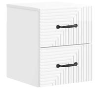 Tidyard Mesa de Noche Elegante y Práctica, Almacenamiento Amplio, Uso Multi-Propósito, Brillante, Madera de Ingeniería YFXGMZJ-898643ES