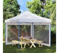 Tidyard Pared Lateral de Carpa de Fiesta 2 uds Malla Blanco y Negra