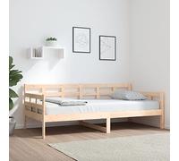 Tidyard Sofá Cama Estructura de Sofá Moderno Sofá Cama Diván Cama para Dormitorio Salón Oficina sin Colchón Madera Maciza de Pino 90x190 cm
