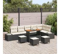 Tidyard Sofá de Jardín en Esquina de Rattan Polímero Moderno con Cojines, 8 Personas, Outdoor Only Modelo LYKLYD-3364760ES