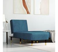 Tidyard Sofá diván Sofa Chaise Longue de Salón,Sofá Individual Pequeño,Sofá Cama Sofá Chaise Longue Moderno de Terciopelo Azul 3#, para Dormitorio/Sala de Estar/Apartamento