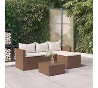 Tidyard Sofa Jardin Exterior,Muebles de Jardín Exterior,Sofás Patio,Sofas Exterior Ratan,Conjunto Jardin para Jardín Terraza Patio - Set Muebles de jardín ratán sintético marrón