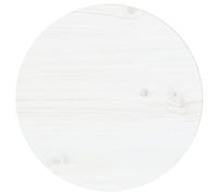 Tidyard Superficie de Mesa Tablero Superficie Redonda de Mesa Tablero Comedor Repuesto Salón Sala de Estar Oficina Madera Maciza de Pino Blanco Ø30x2,5 cm