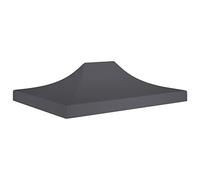 Tidyard Techo de Carpa para Celebraciones Techo de Repuesto para Cenador de Jardín Toldo de Repuesto Cubierta de Repuesto de Carpa Cenador Exterior 4,5x3 m Gris Aantracita